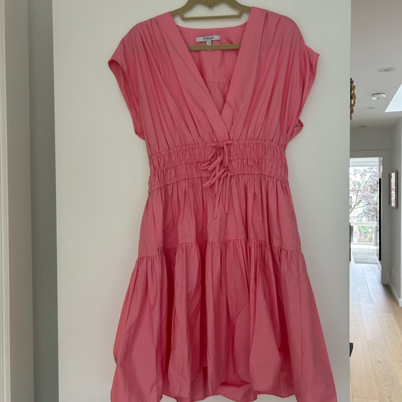 Derek Lam 10 Crosby - Tora Mini Dress - Pink Sz 10 - Picture 5 of 6